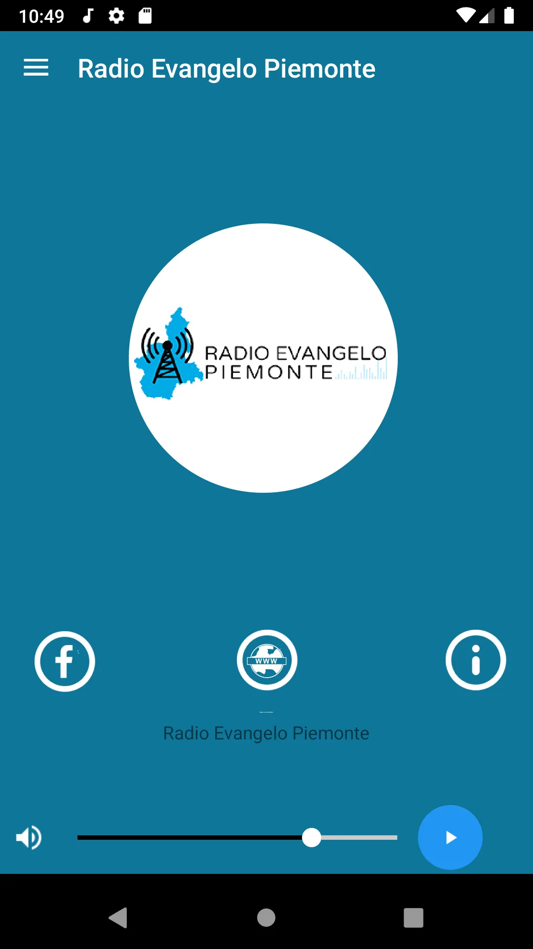 Radio Evangelo Piemonte | Indus Appstore | Screenshot