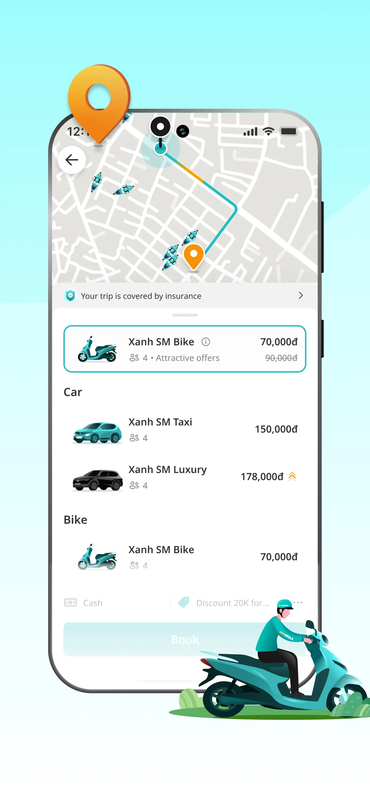 Xanh SM: Book EV rides | Indus Appstore | Screenshot