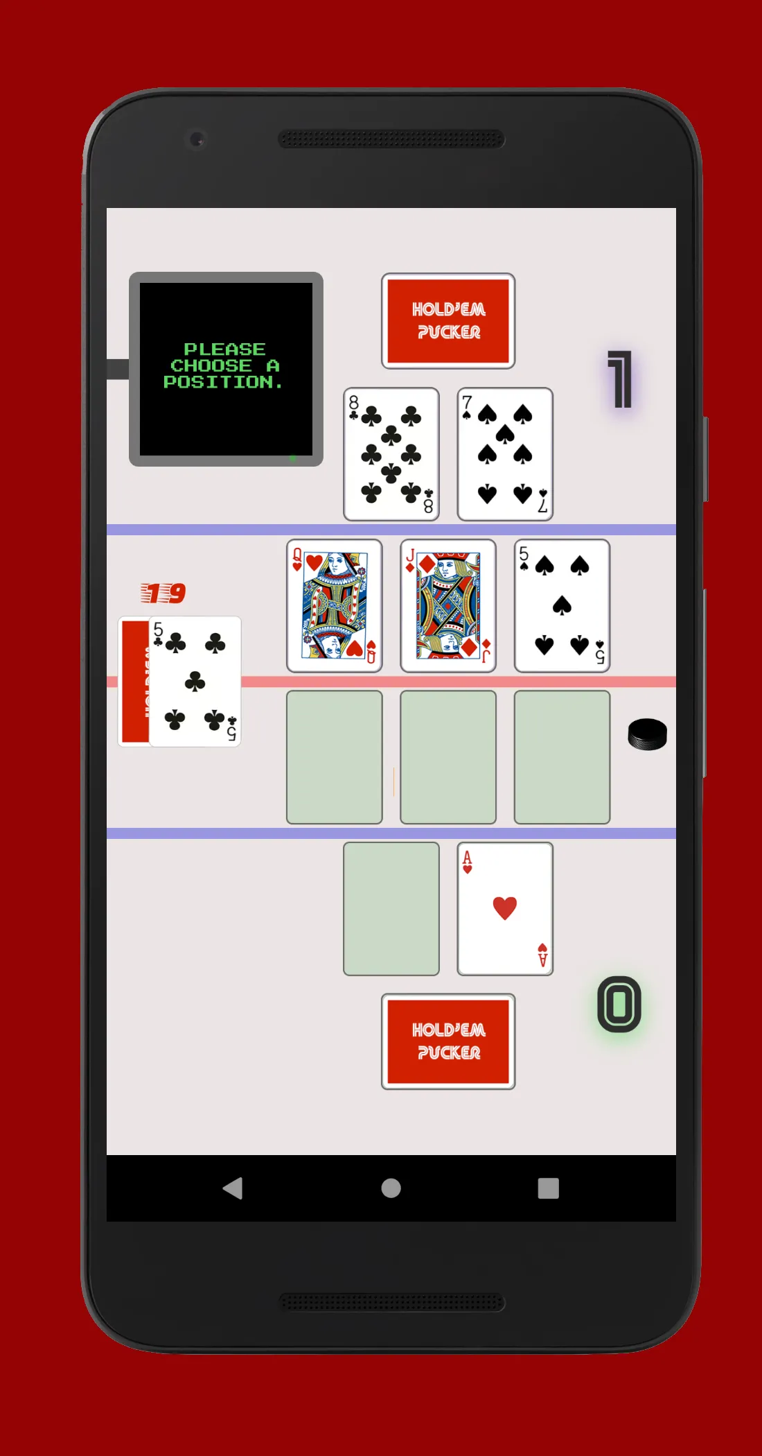 Hold'em Pucker | Indus Appstore | Screenshot