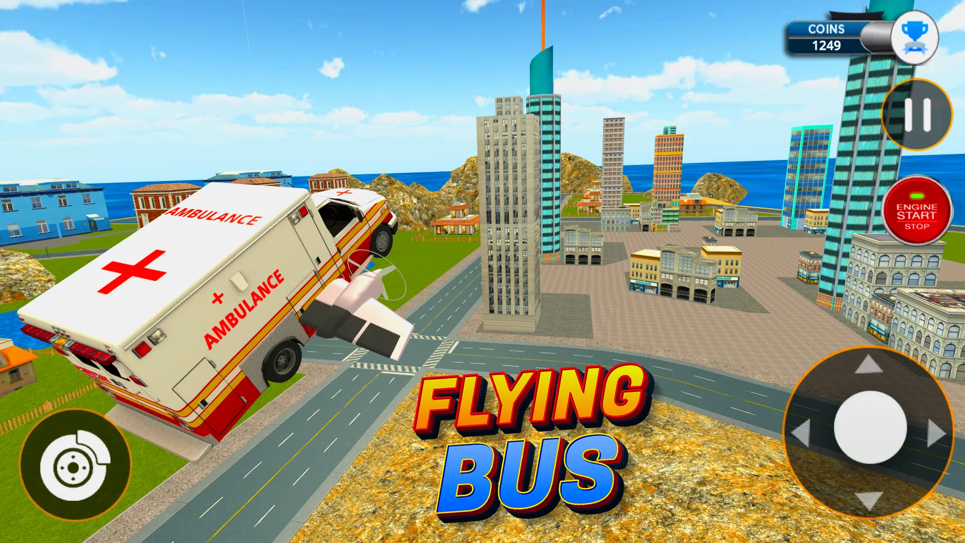 Flying City Bus Simulator 2024 | Indus Appstore | Screenshot