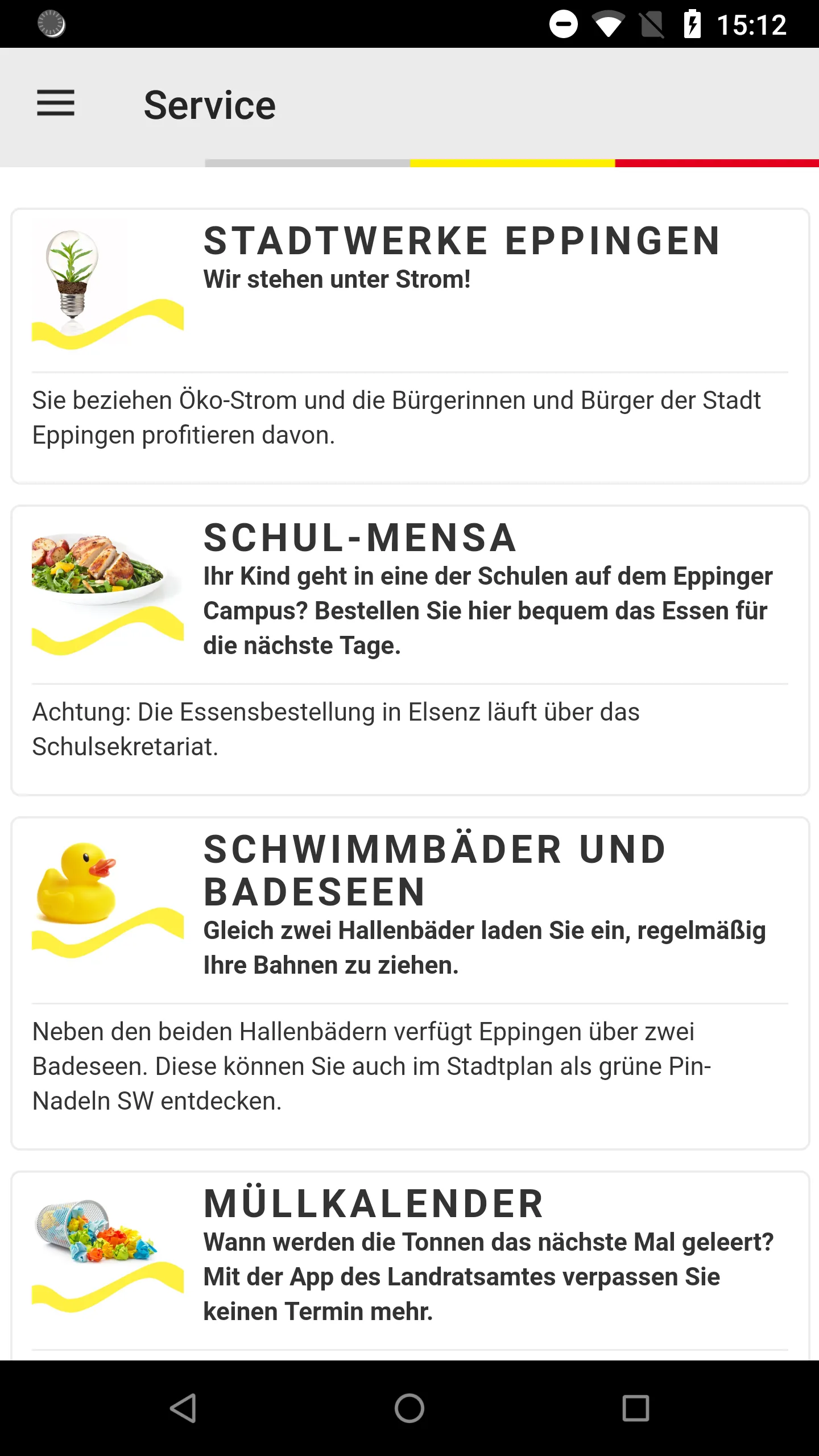 Service-App Eppingen | Indus Appstore | Screenshot