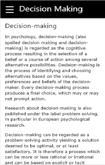 Decision Making Process | Indus Appstore | Screenshot