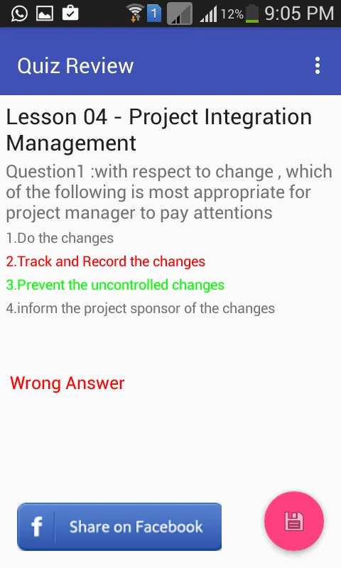 IISL PMP Quiz | Indus Appstore | Screenshot