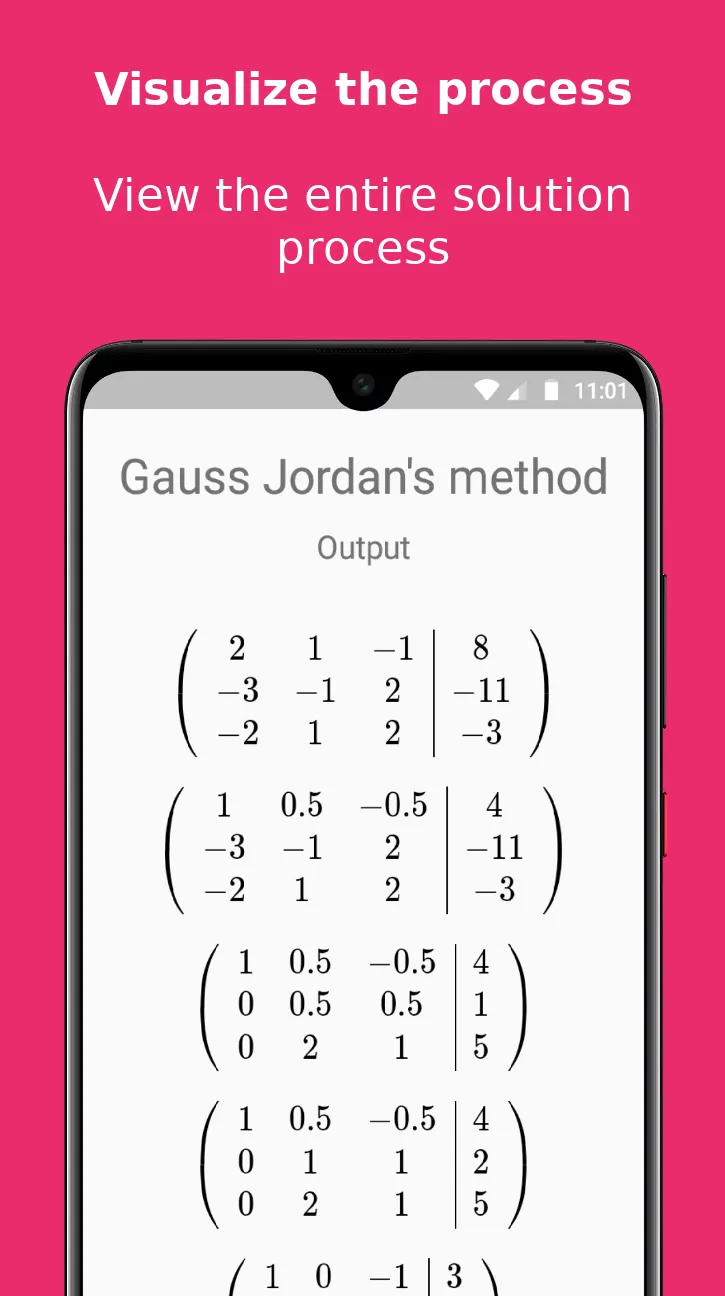 Gauss Jordan Solver | Indus Appstore | Screenshot