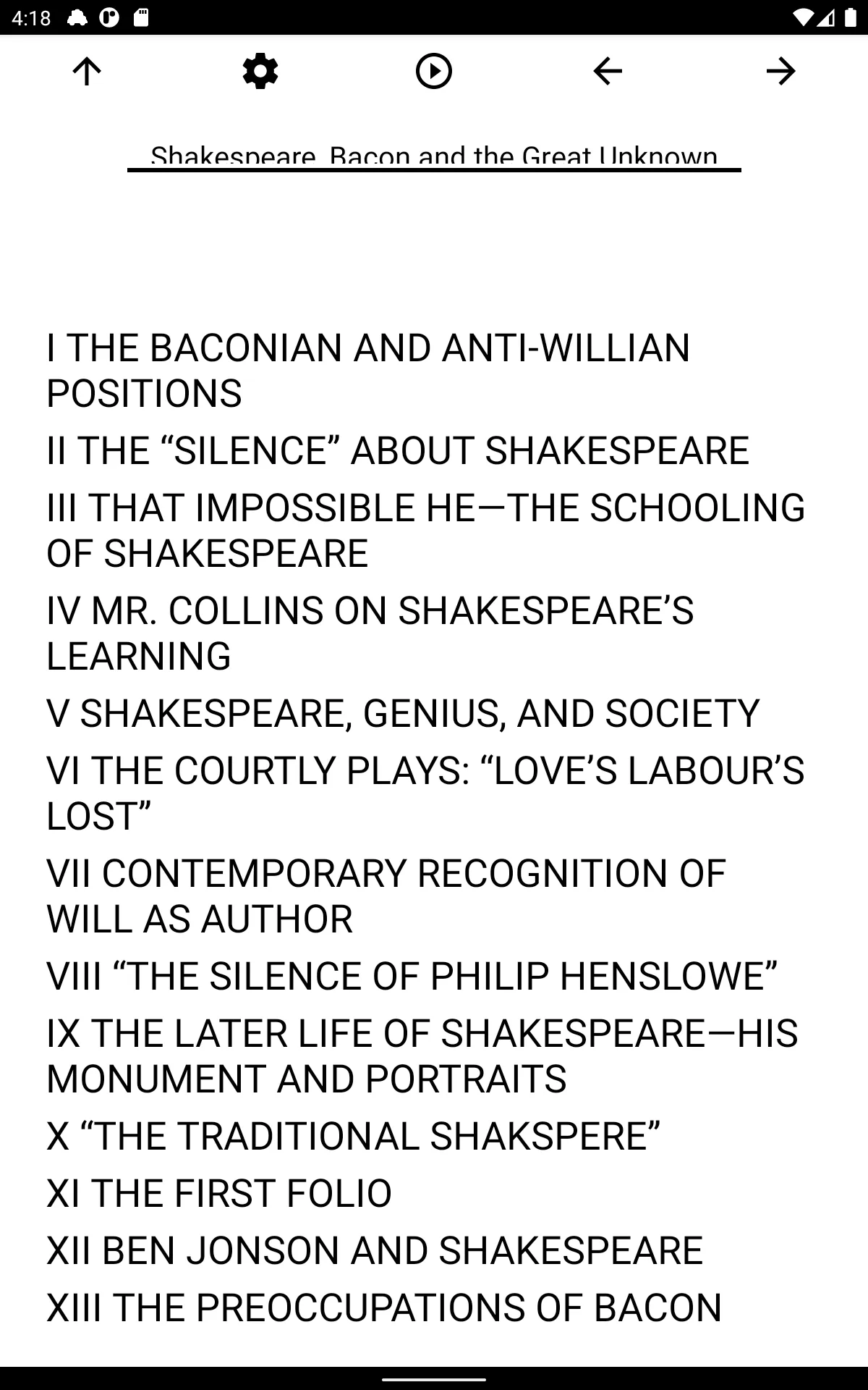 Book, Shakespeare, Bacon and t | Indus Appstore | Screenshot