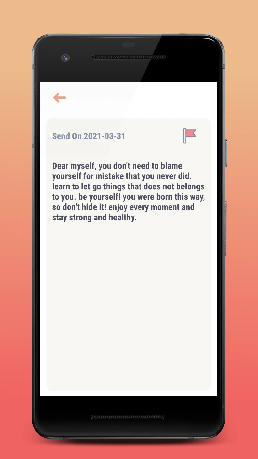 After Time - Write a Letter to | Indus Appstore | Screenshot