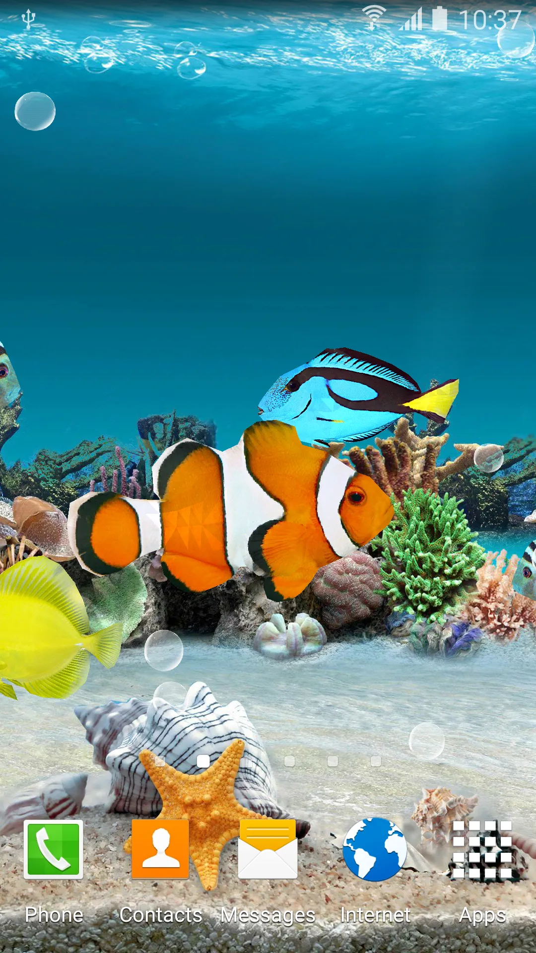 Coral Fish Live Wallpaper | Indus Appstore | Screenshot