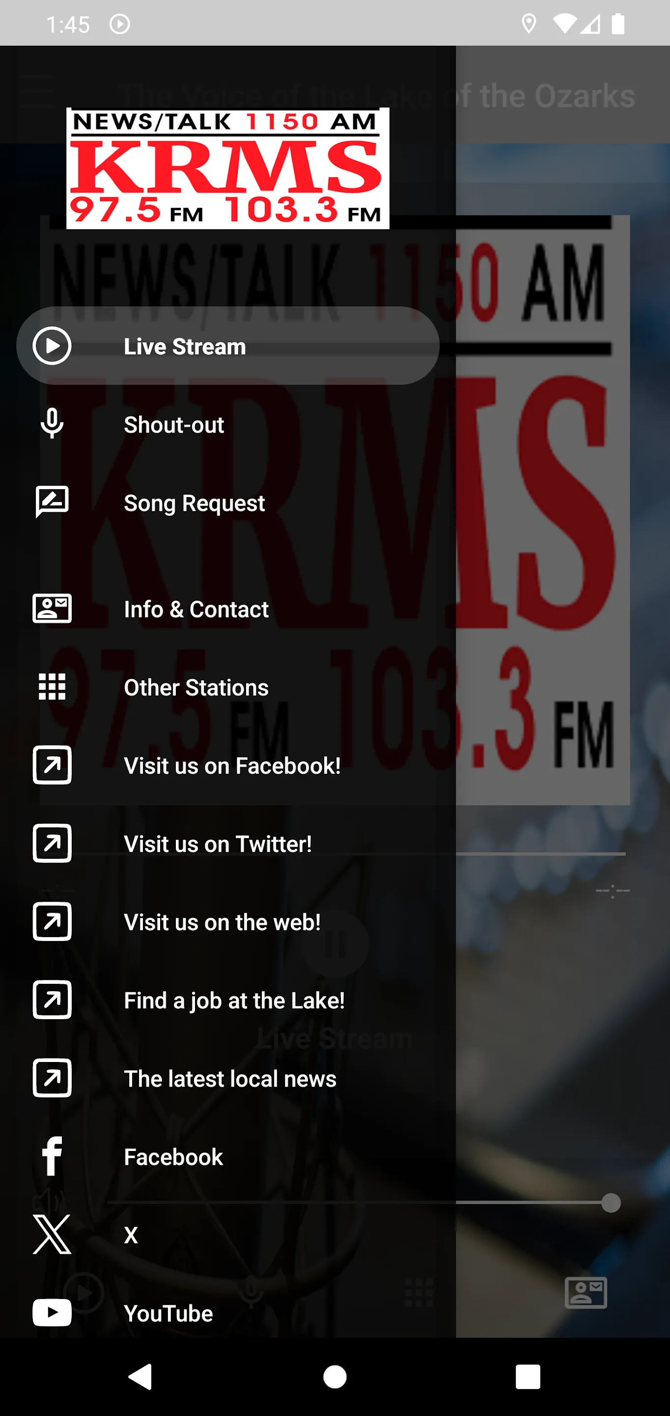 News/Talk KRMS | Indus Appstore | Screenshot