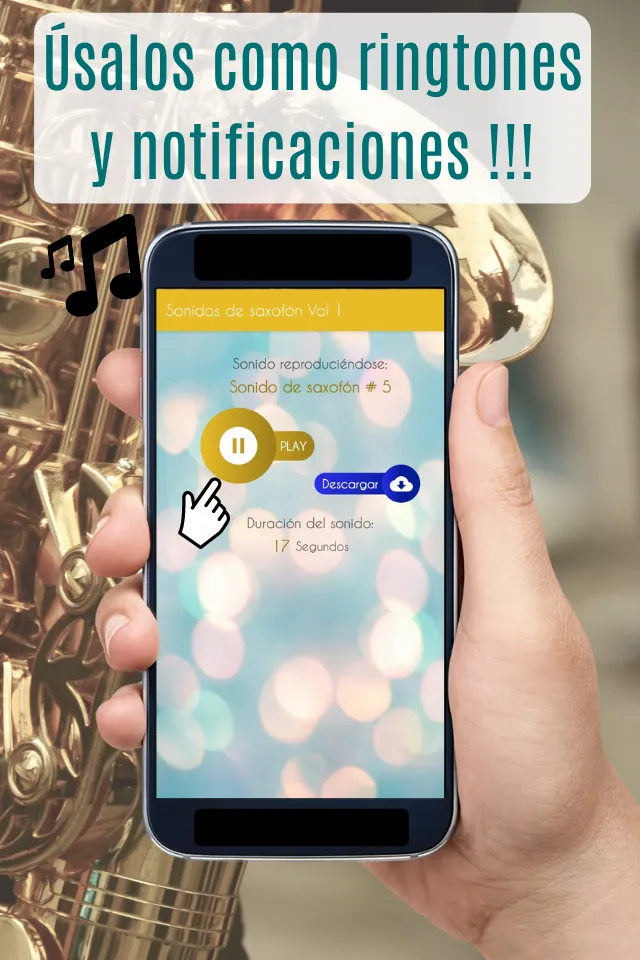 Sonidos de Saxofón, tonos. | Indus Appstore | Screenshot