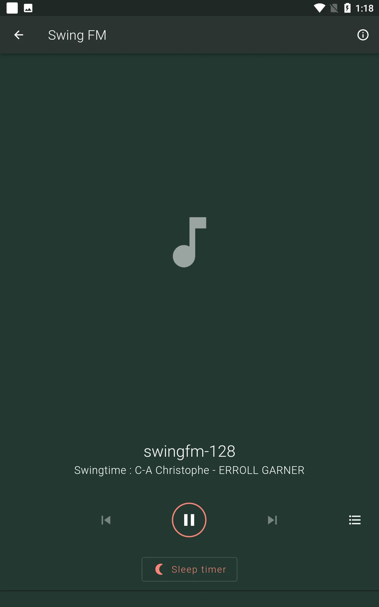 The Swing Channel - Radios | Indus Appstore | Screenshot