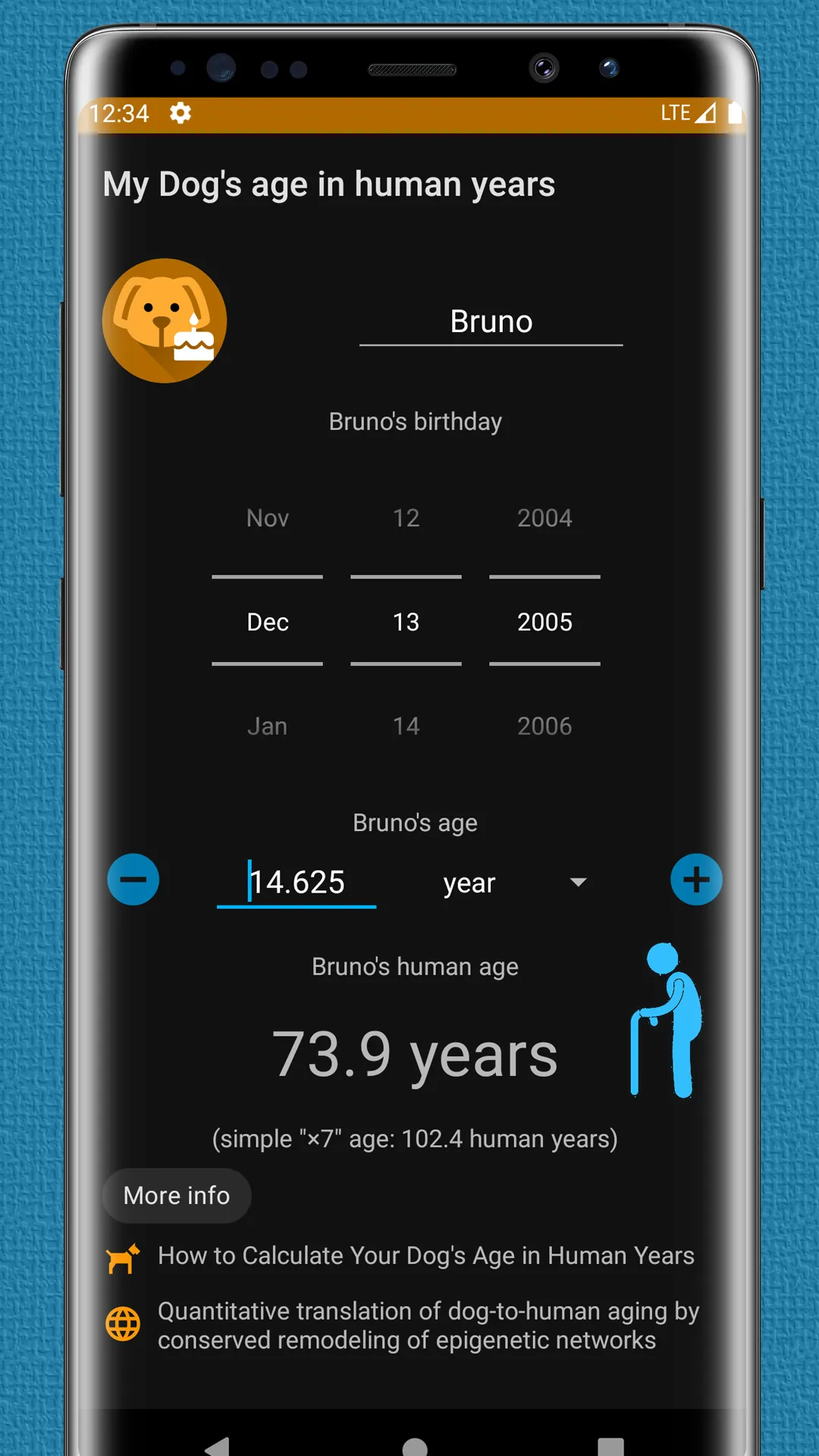 Dog's age in human years | Indus Appstore | Screenshot