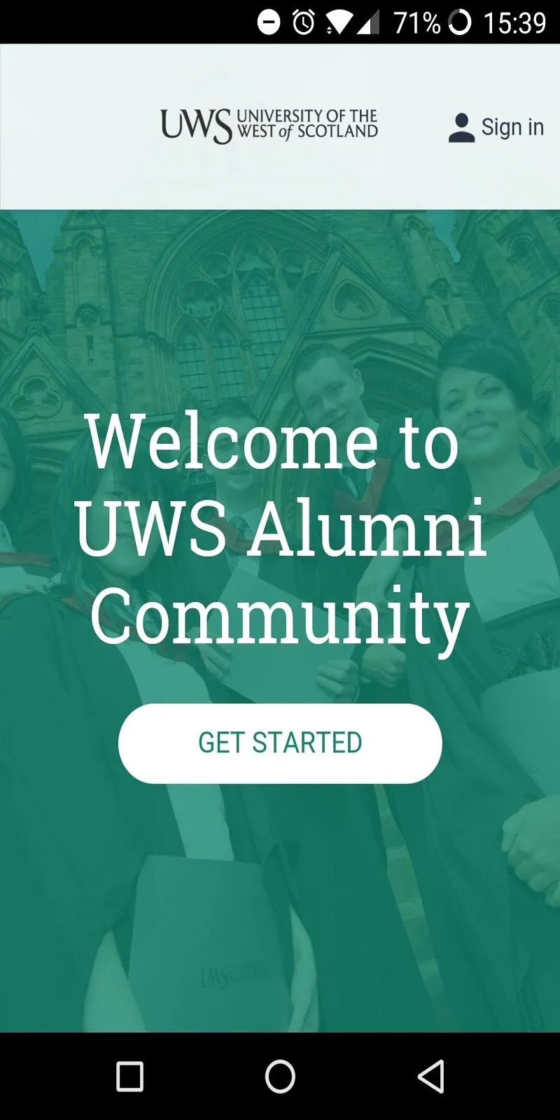 UWS Alumni Community | Indus Appstore | Screenshot