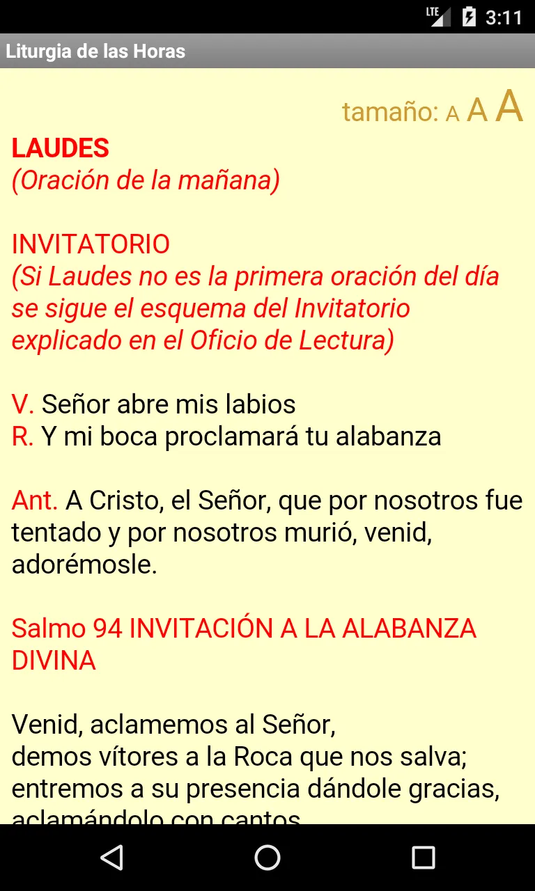 Liturgia de las Horas | Indus Appstore | Screenshot