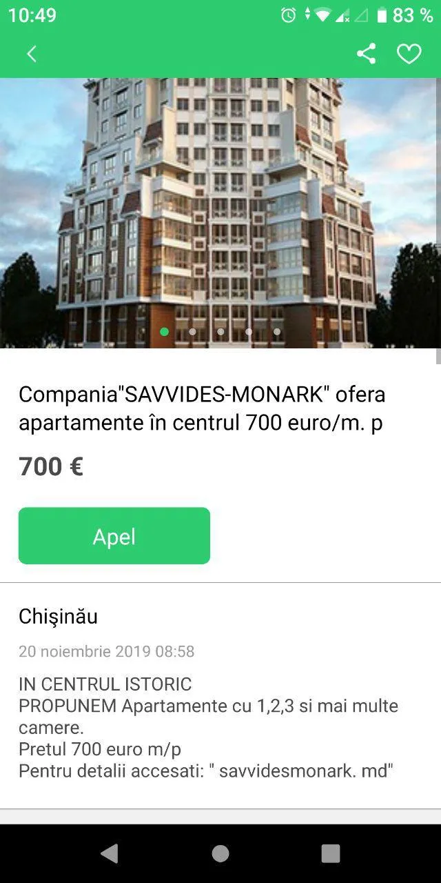 Makler.md - apartamente, jobur | Indus Appstore | Screenshot