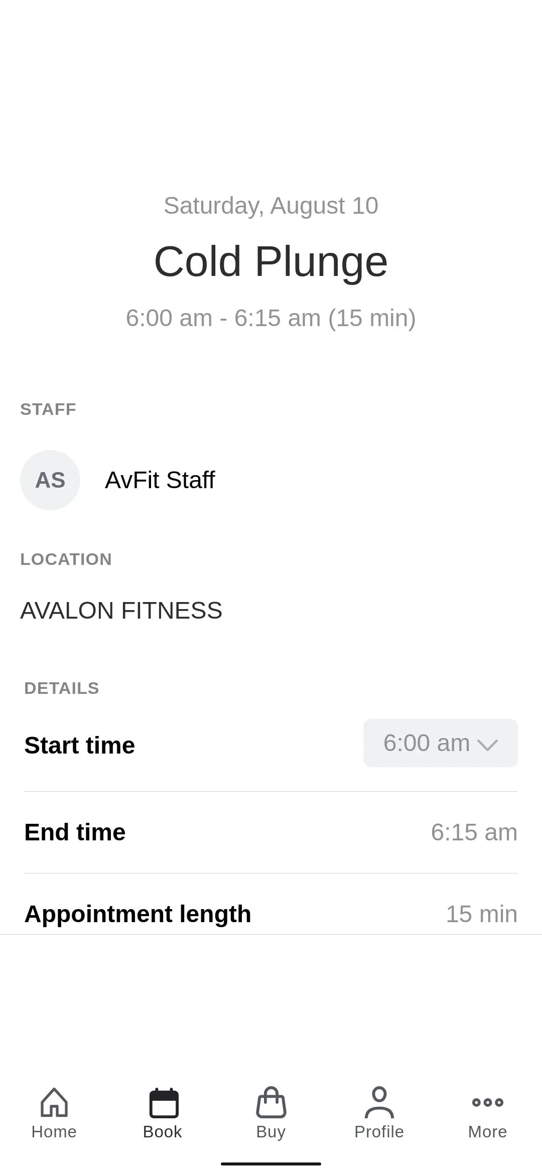 AVALON FITNESS | Indus Appstore | Screenshot