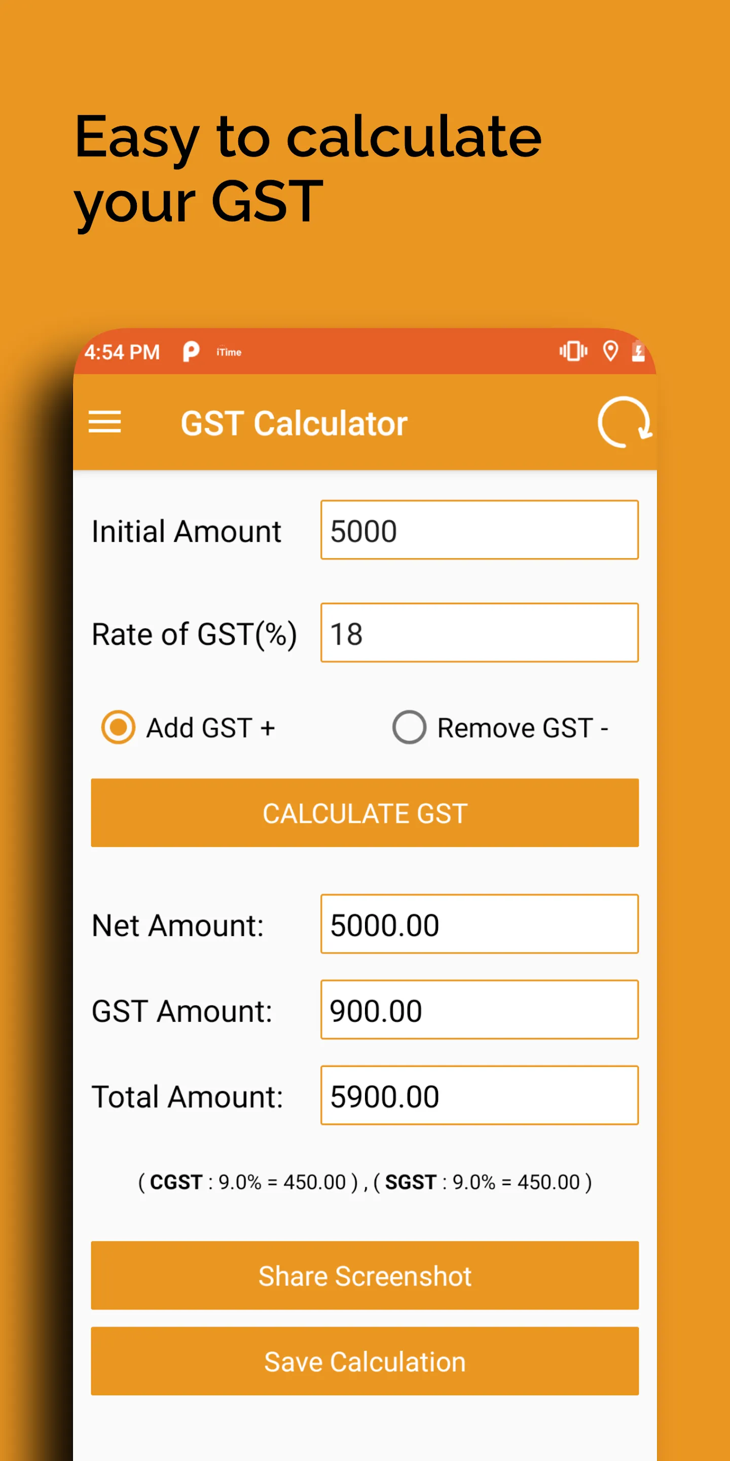 GST Calculator- Tax Calculator | Indus Appstore | Screenshot