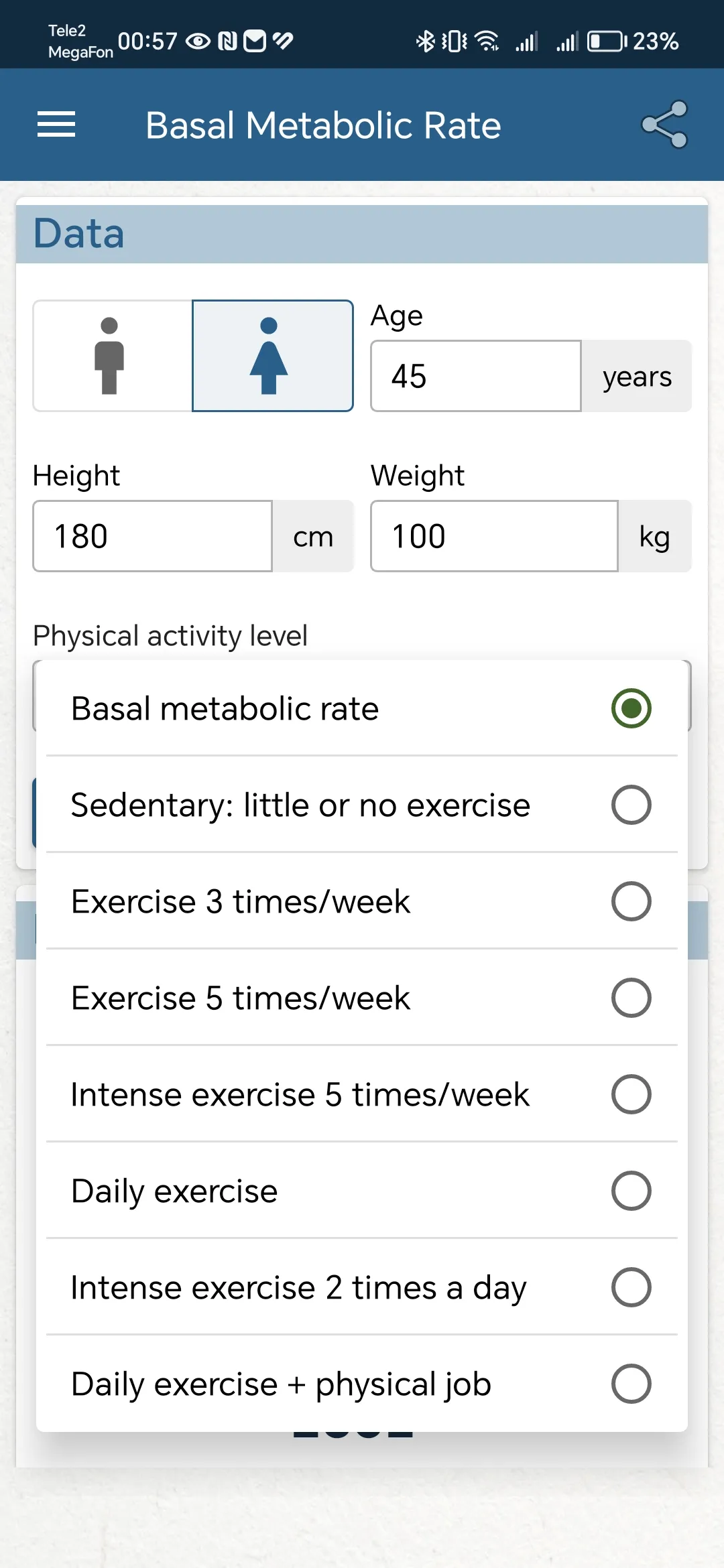 Basal Metabolic Rate | Indus Appstore | Screenshot