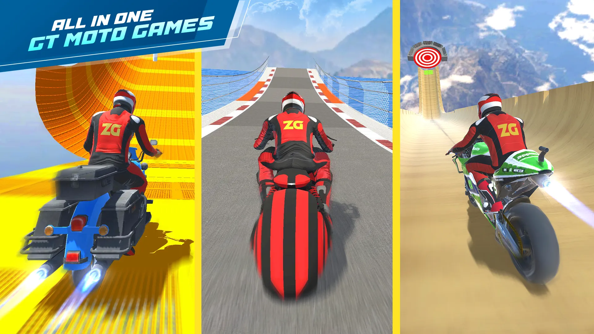GT Moto Stunt 3D: Driving Game | Indus Appstore | Screenshot