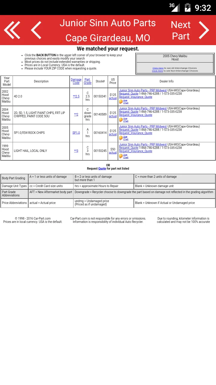 Junior Sinn Auto Parts | Indus Appstore | Screenshot