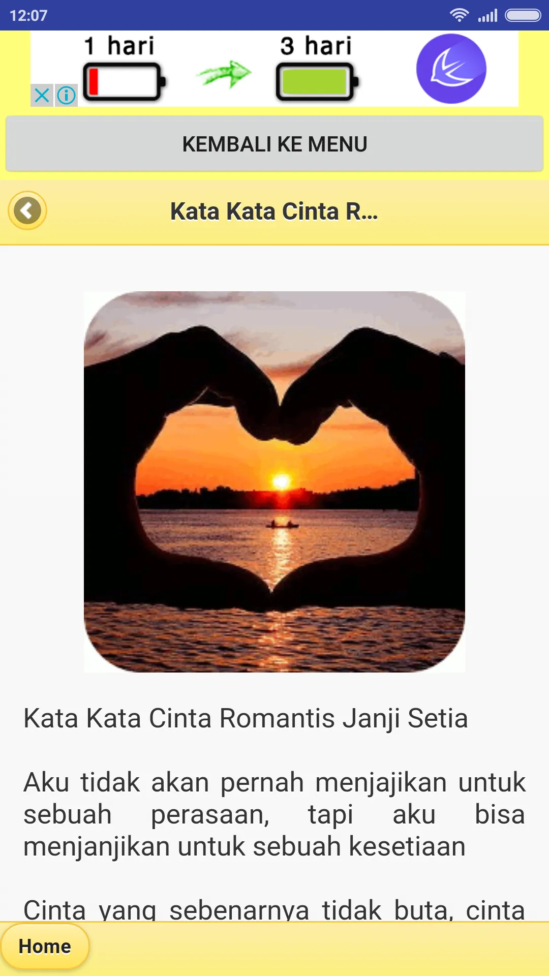 Kumpulan Kata Cinta Romantis | Indus Appstore | Screenshot