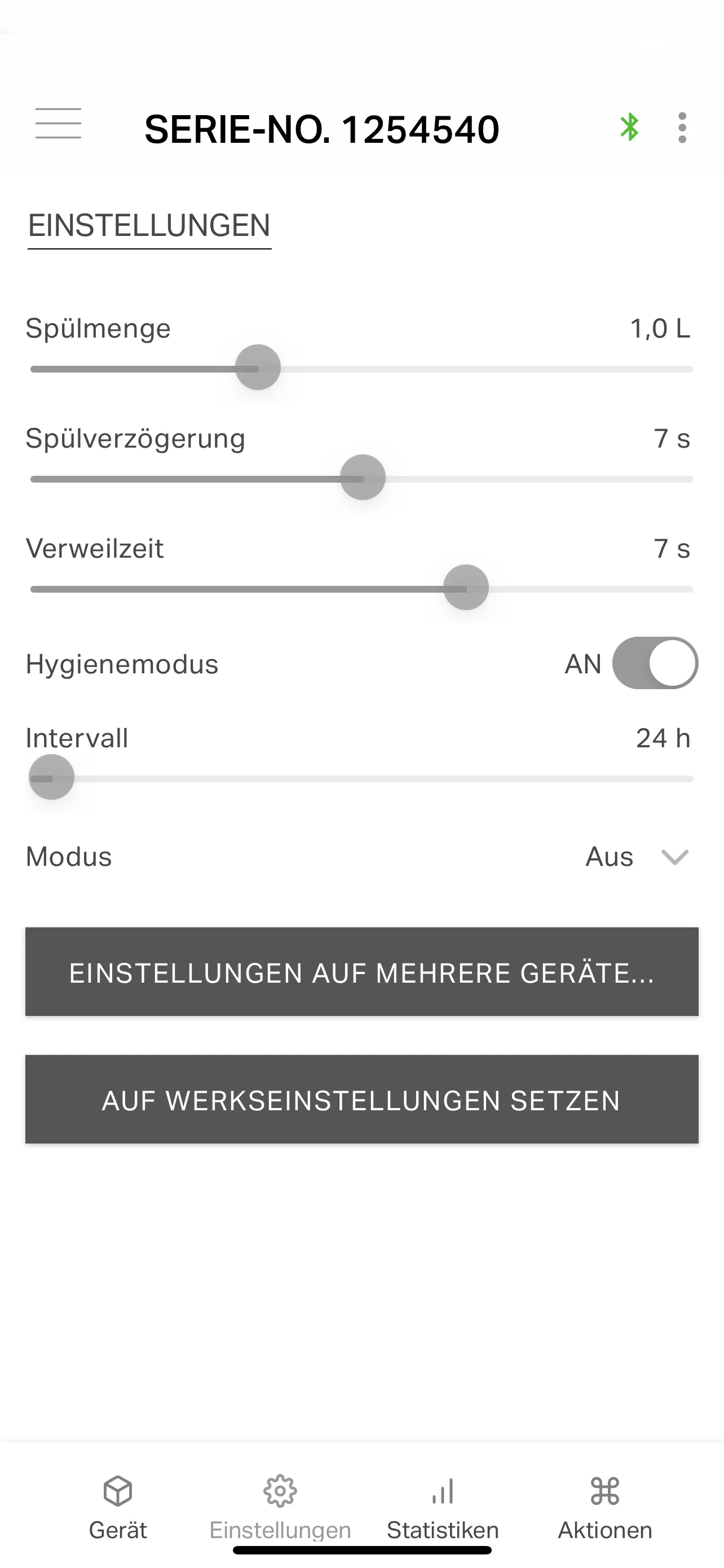 LAUFEN SmartControl | Indus Appstore | Screenshot