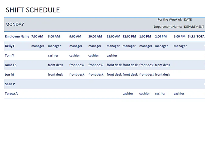 Schedules Templates | Indus Appstore | Screenshot