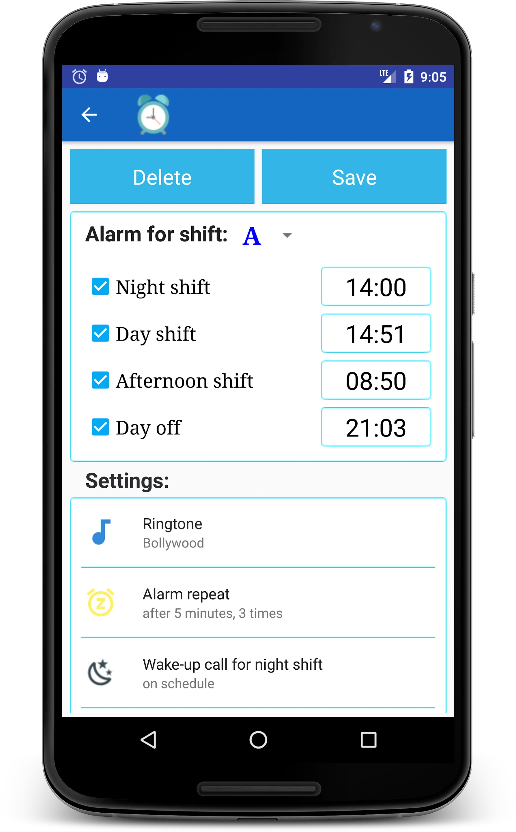 Universal Shift Schedule | Indus Appstore | Screenshot