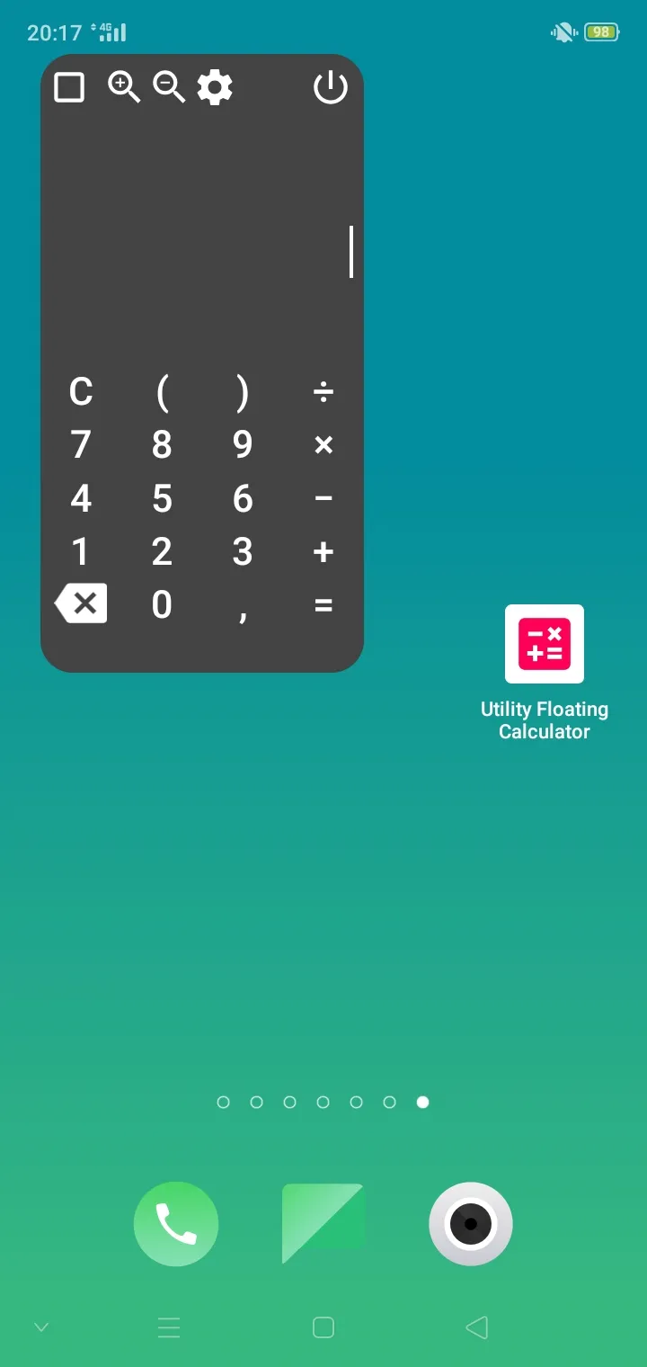 Utility Floating Calculator | Indus Appstore | Screenshot