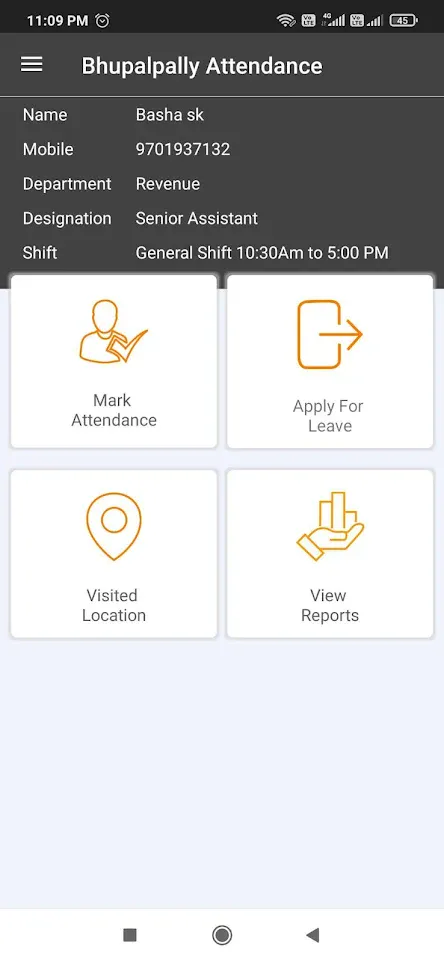 Bhupalpally Attendance | Indus Appstore | Screenshot