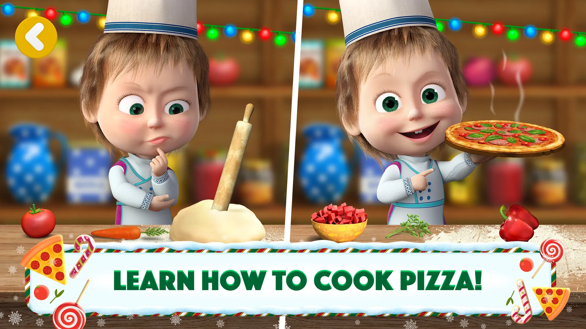 Masha and the Bear Pizza Maker | Indus Appstore | Screenshot