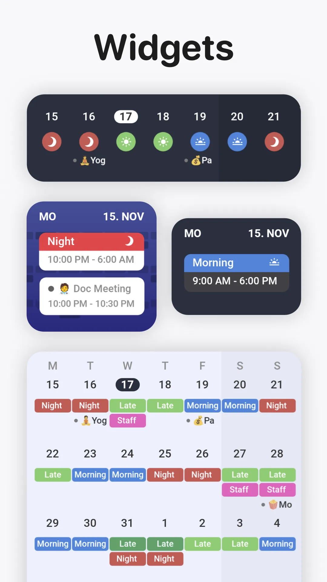 Supershift Shift Work Calendar | Indus Appstore | Screenshot