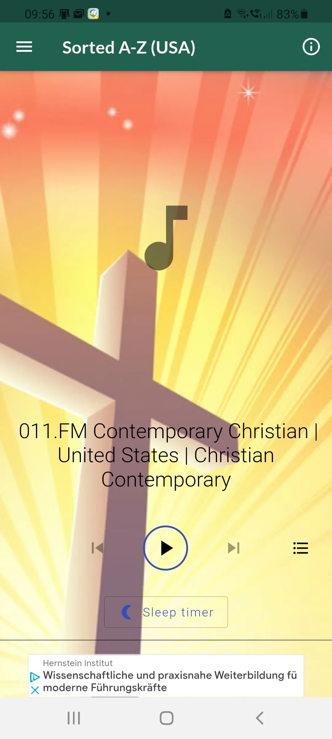 Contemporary Christian Radio | Indus Appstore | Screenshot