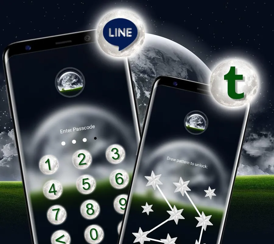 Moon Night Launcher Theme | Indus Appstore | Screenshot