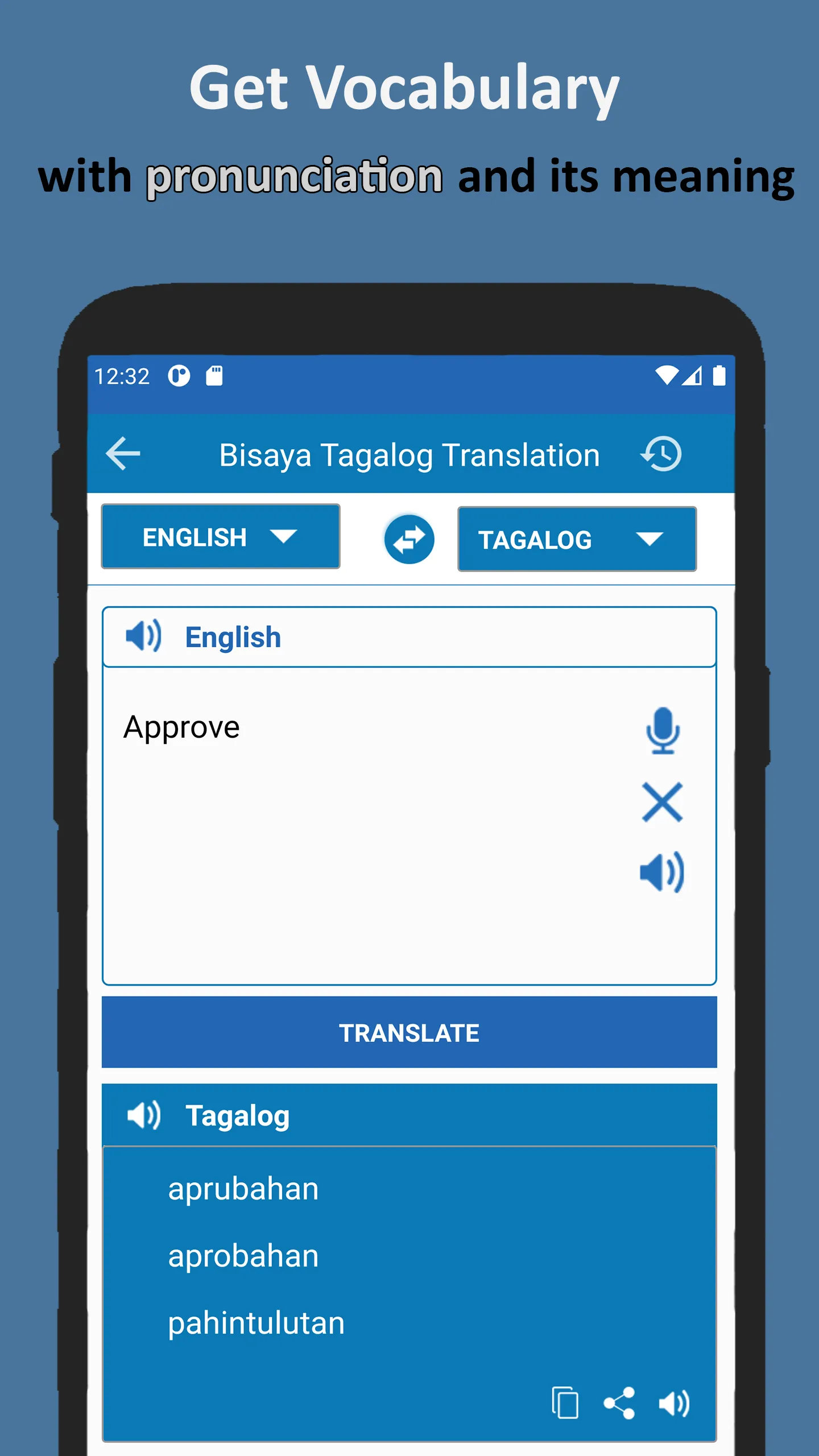 Bisaya Tagalog Translator | Indus Appstore | Screenshot