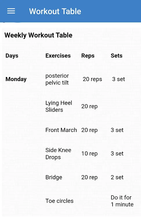 Diastasis Recti Workout | Indus Appstore | Screenshot