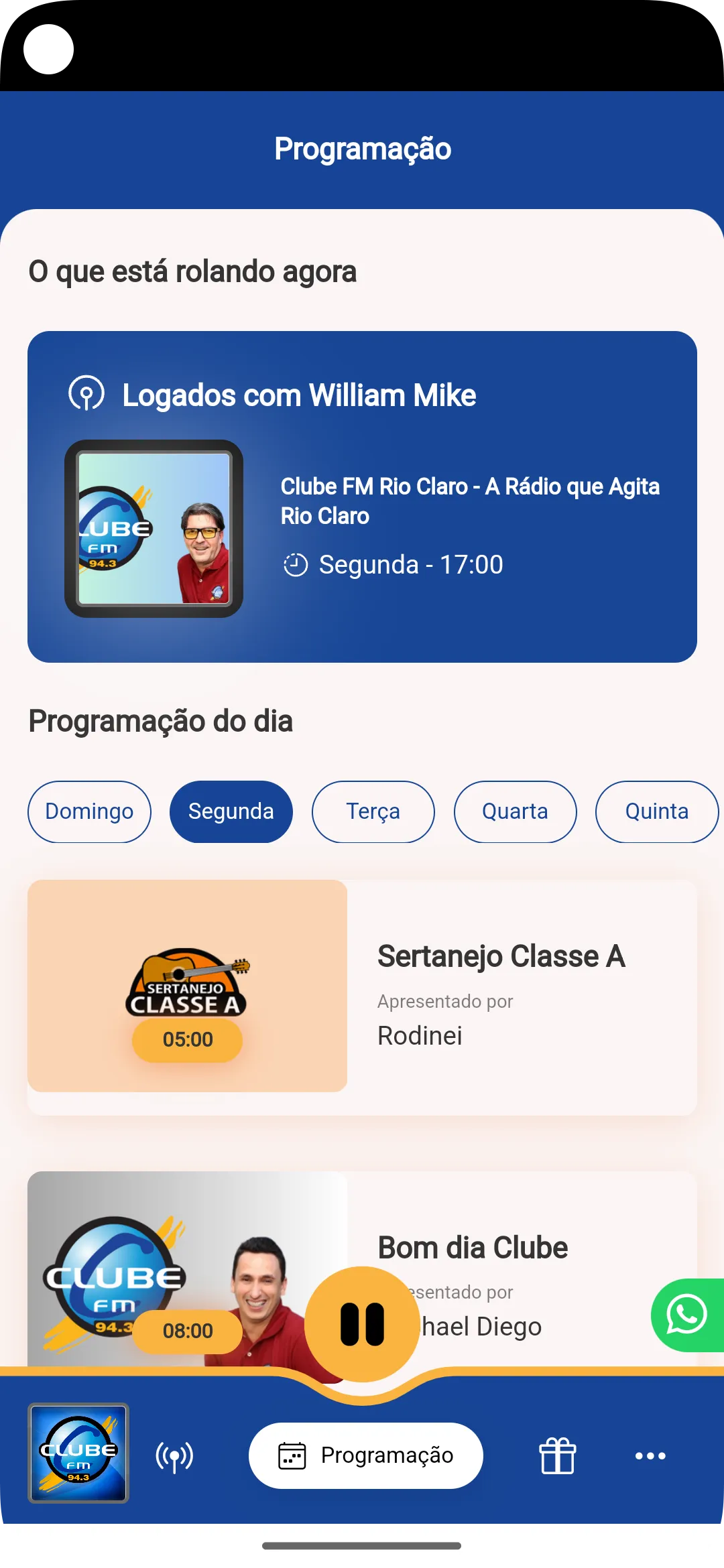 Clube FM Rio Claro | Indus Appstore | Screenshot