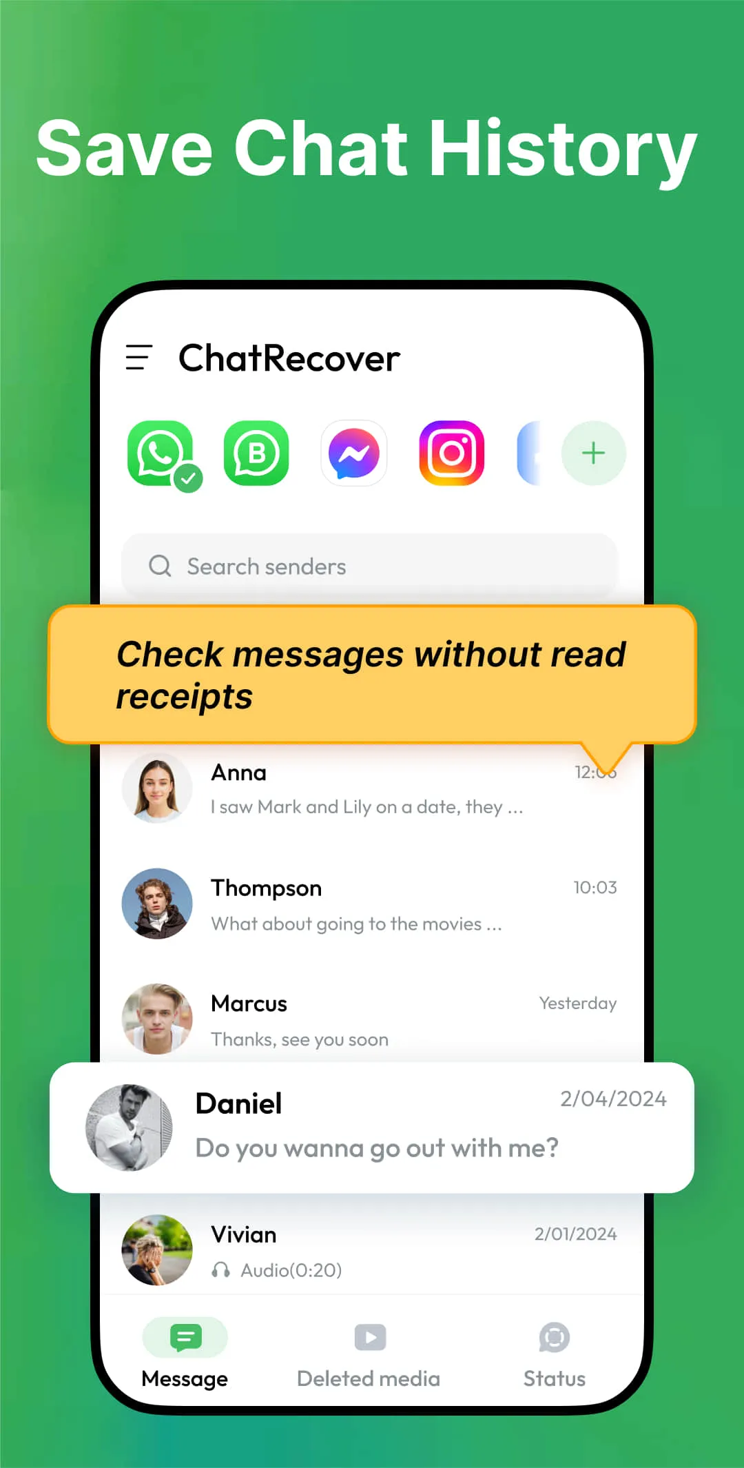 Recover Deleted Messages | Indus Appstore | Screenshot