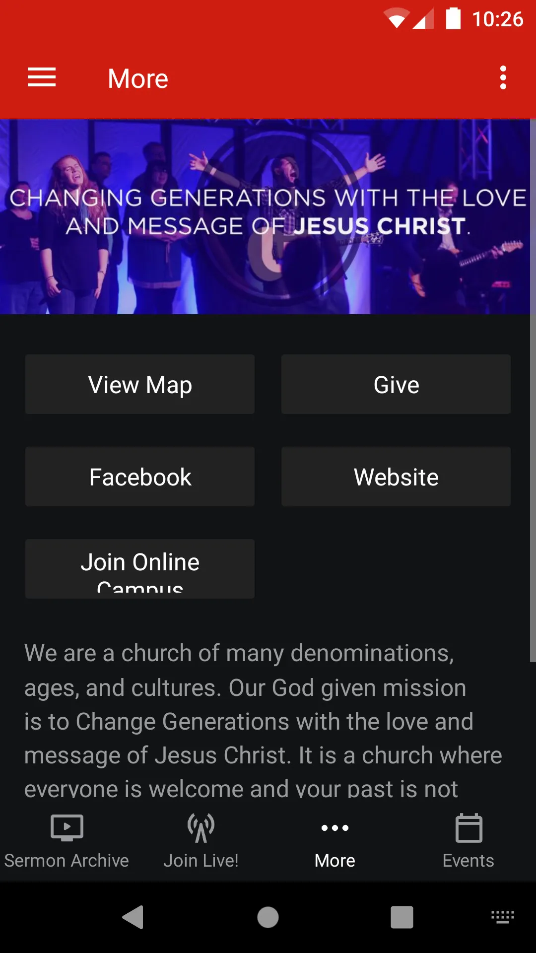 Generation Changers Church | Indus Appstore | Screenshot