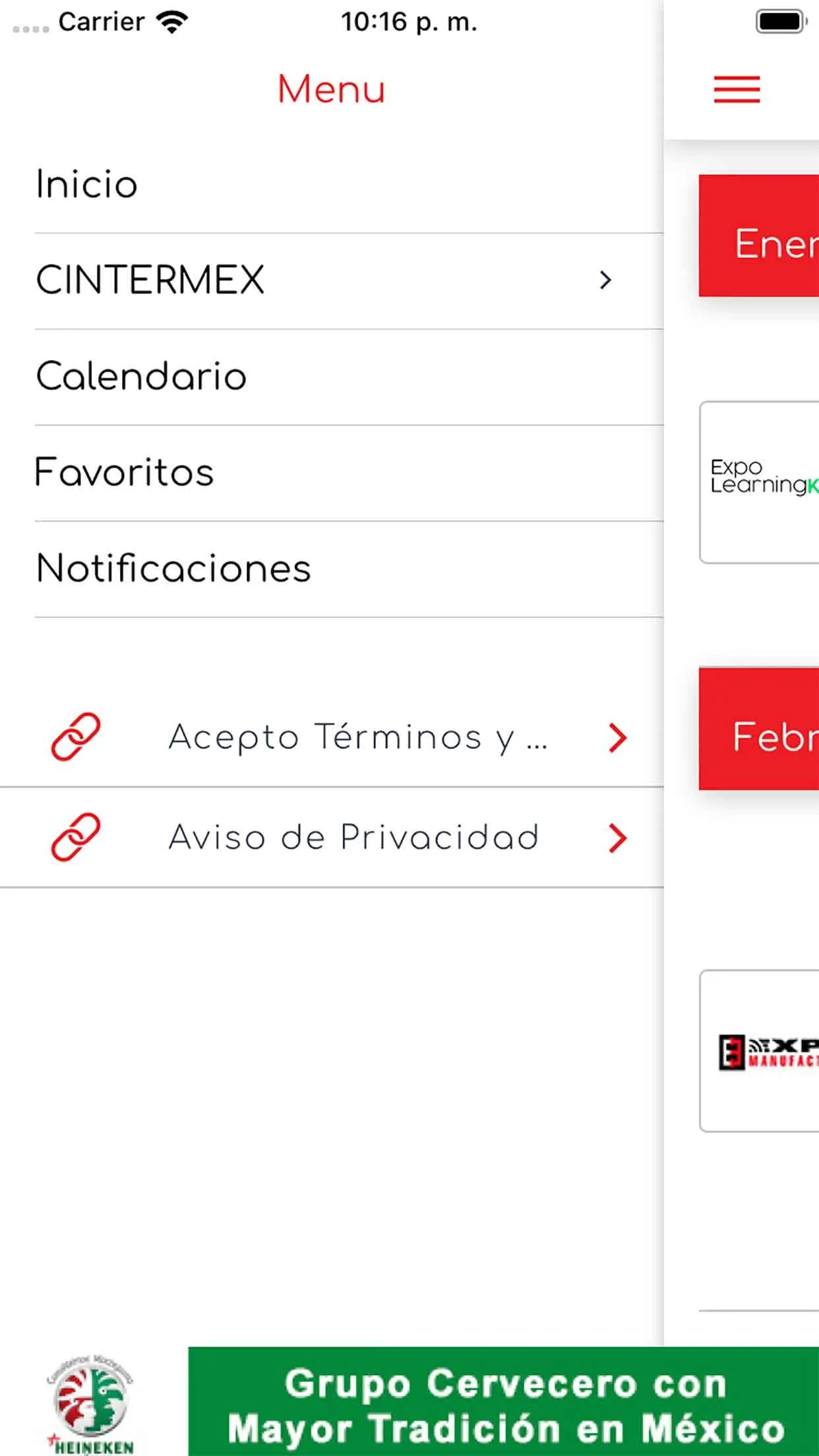 Events in Cintermex | Indus Appstore | Screenshot