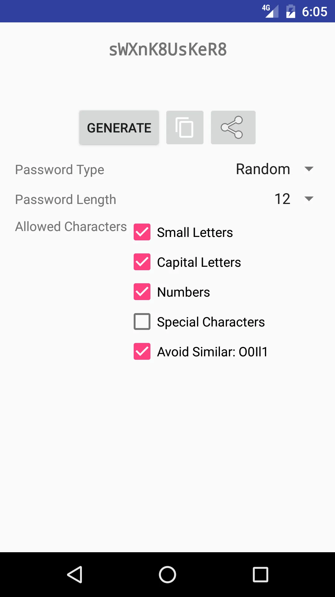 Advanced Password Generator | Indus Appstore | Screenshot