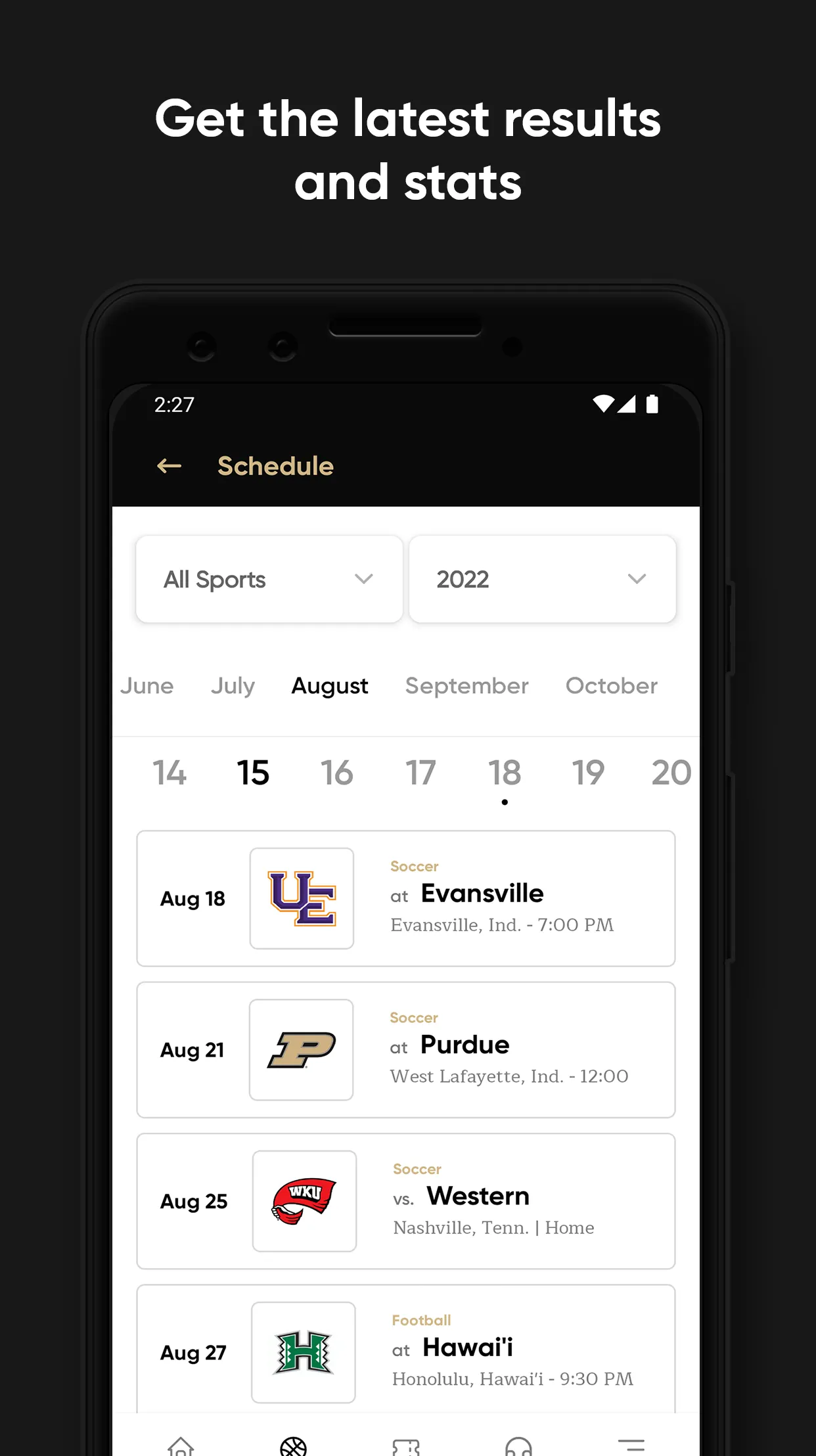 Vanderbilt Athletics | Indus Appstore | Screenshot