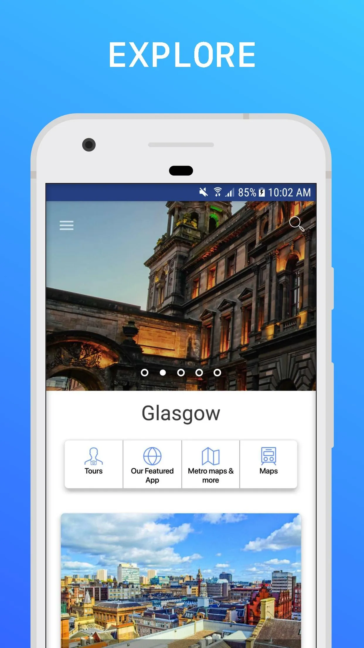 Glasgow Travel Guide | Indus Appstore | Screenshot