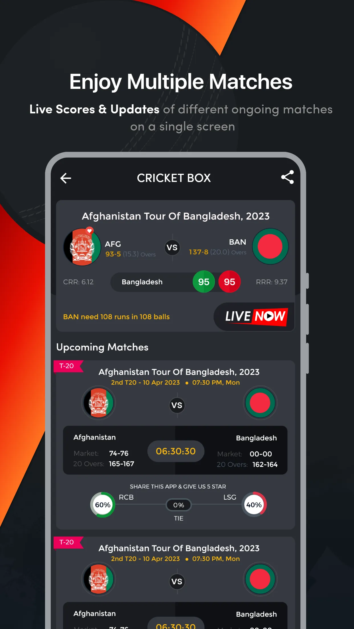 Cricket Box Fastest Live Line | Indus Appstore | Screenshot