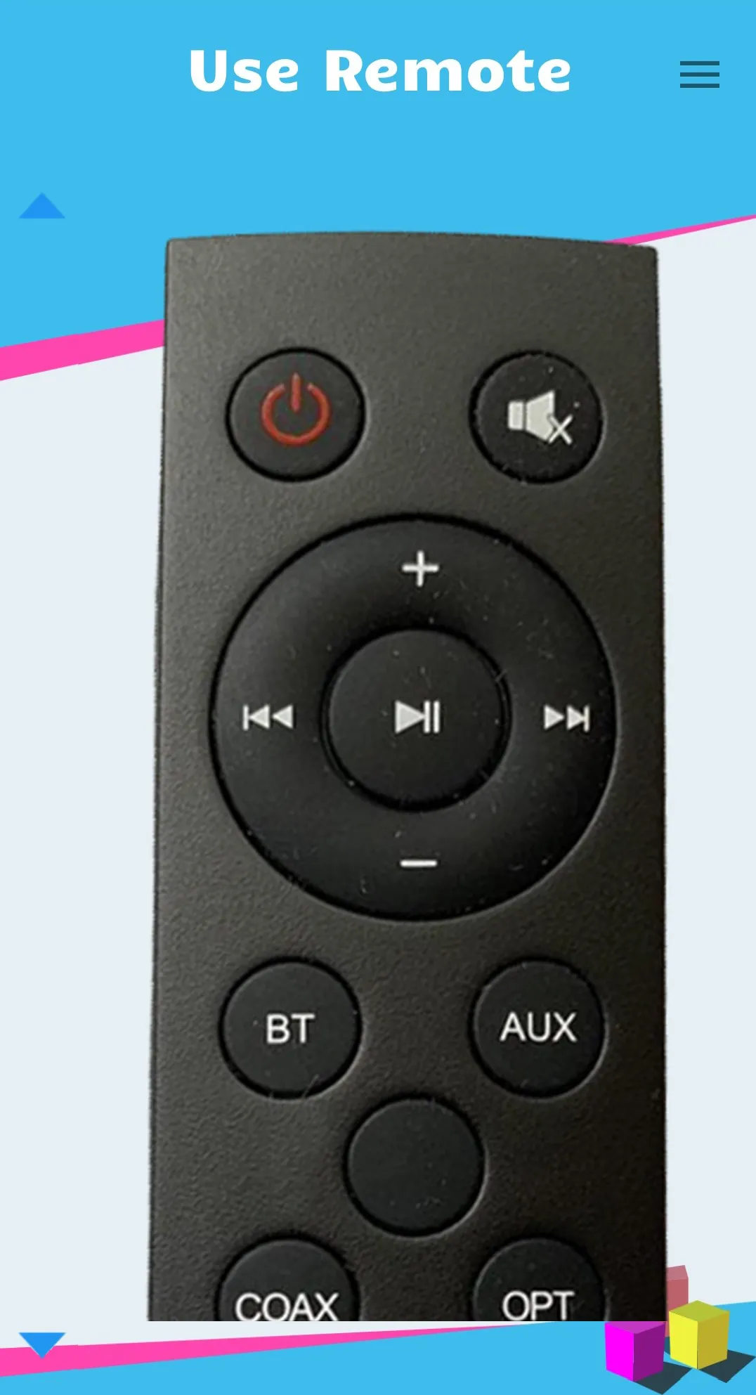 Remote for Taotronics SoundBar | Indus Appstore | Screenshot