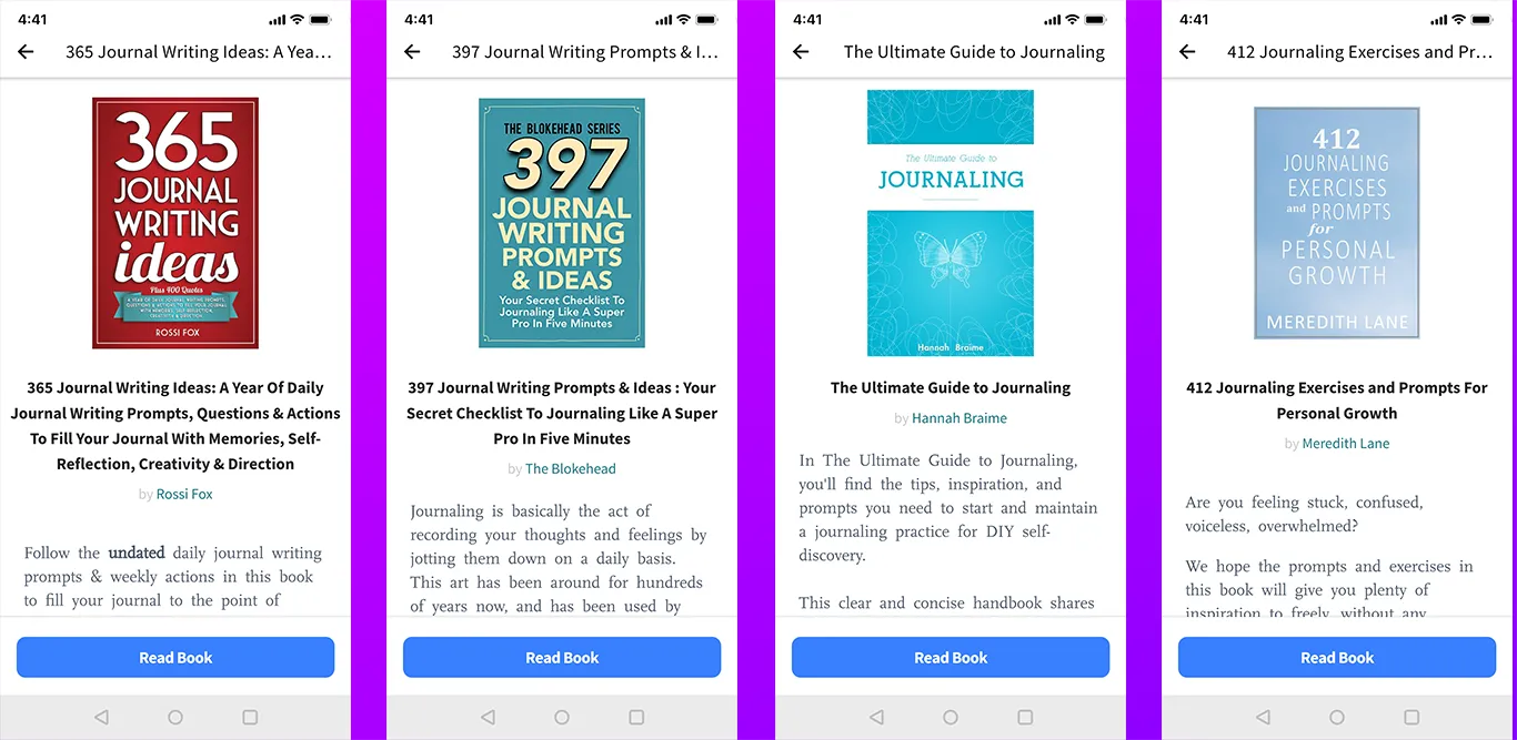 365 Journal Writing Ideas | Indus Appstore | Screenshot