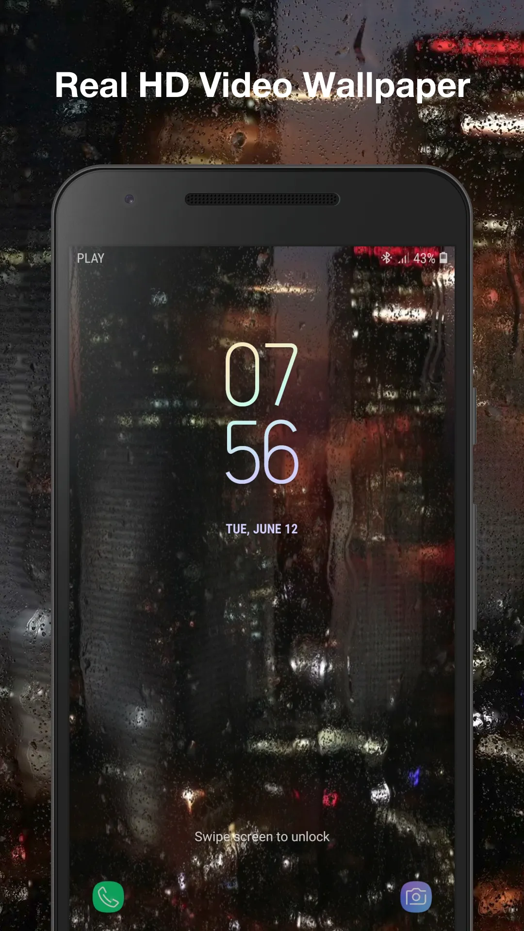 Real Raindrops Live Wallpaper | Indus Appstore | Screenshot