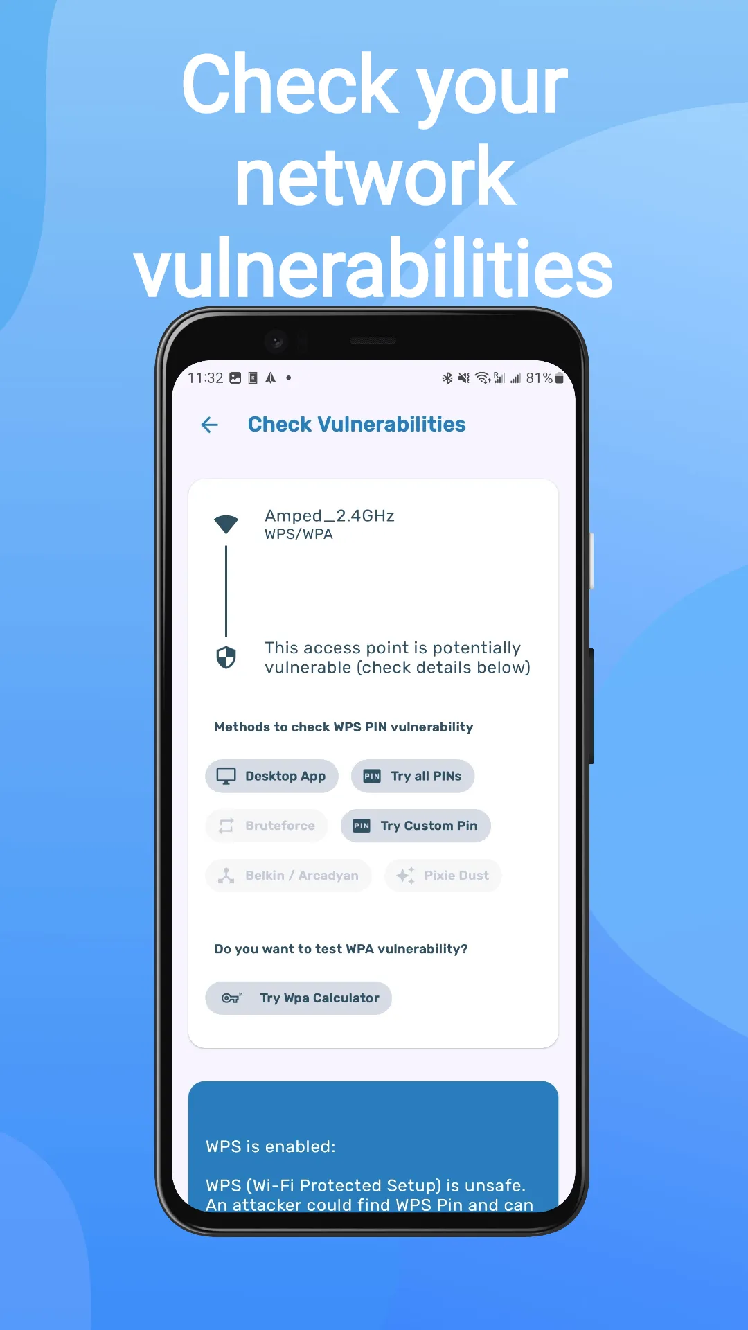 WIFI WPS WPA TESTER | Indus Appstore | Screenshot