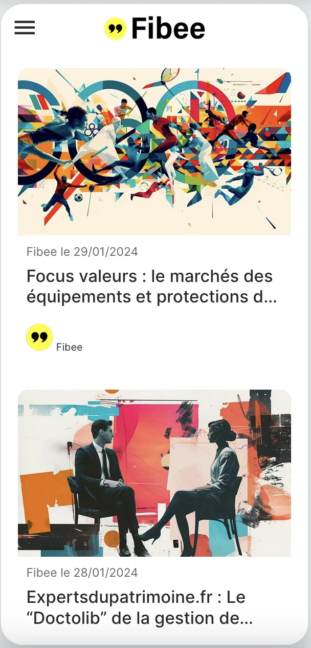 FiBee : analyses financières | Indus Appstore | Screenshot