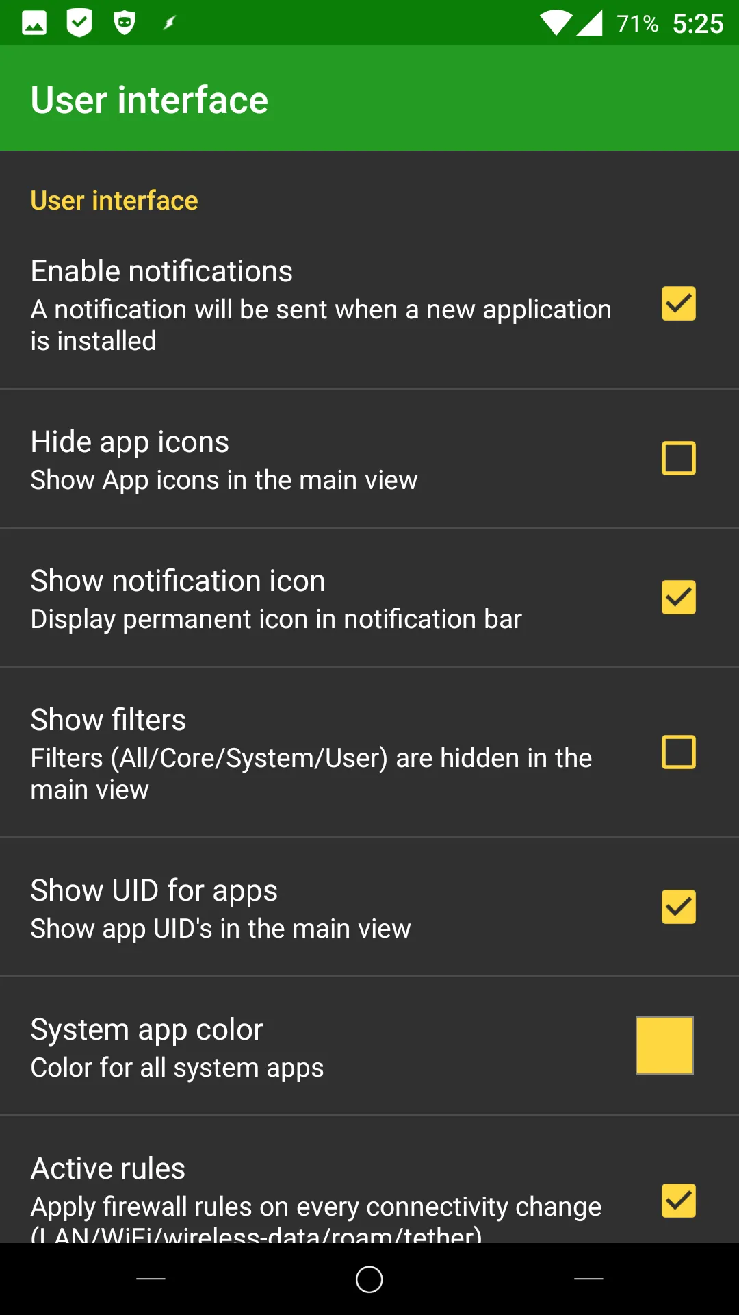 AFWall+ (Android Firewall +) | Indus Appstore | Screenshot