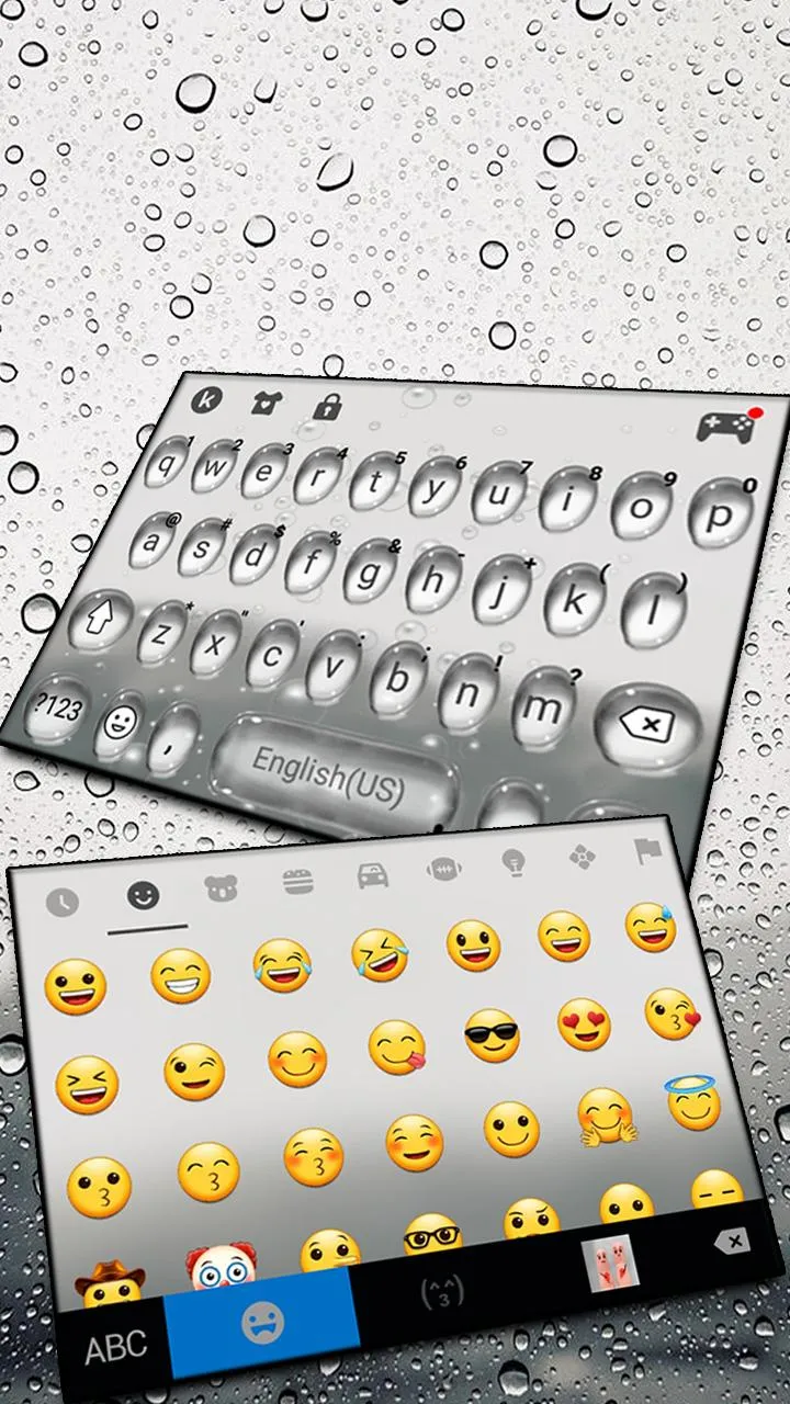 Simple Raindrops Keyboard Them | Indus Appstore | Screenshot